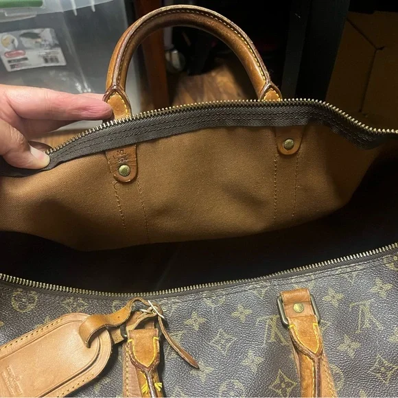 Brown Monogram Loui Vuitton Keepall 50 - Picture 1 of 13